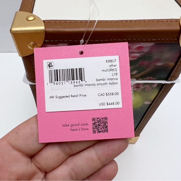 Kate Spade New York X Disney Bambi 3D Leather Trunk Clutch Purse K8807 - Picture 4 of 15